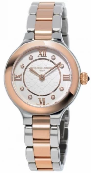 Frederique Constant Womans Classics Delight Steel Rose Gold Watch