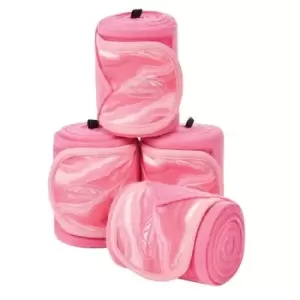 Weatherbeeta Marble Fleece Bandages 4 pack - Pink