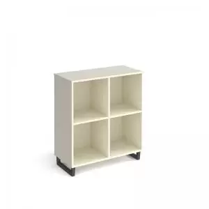 Sparta cube storage unit 950mm high with 4 open boxes and charcoal