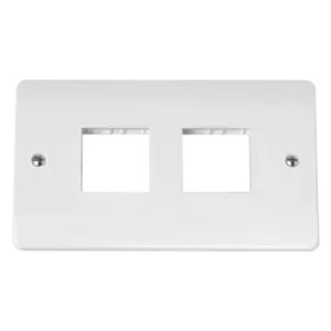 DOUBLE SWITCH PLATE 4 GANG APERTURE