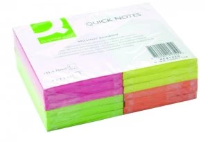 Q Connect Quick Sticky Note 125x75mm Ne - 12 Pack