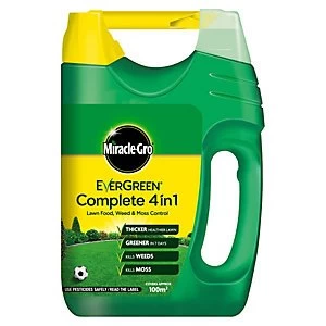 Evergreen Complete 4-in-1 Lawn Feed, Weed and Moss Killer 100m² 3.5kg