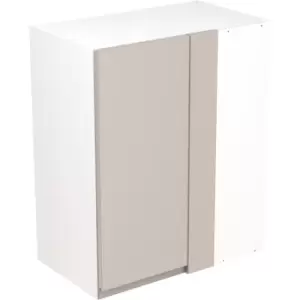 Kitchen Kit Flatpack J-Pull Kitchen Cabinet Wall Blind Corner Unit Ultra Matt 600mm in Light Grey MFC