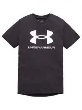 Urban Armor Gear Boys Sportstyle Logo Short Sleeved T-Shirt - Black, Size S=7-8 Years