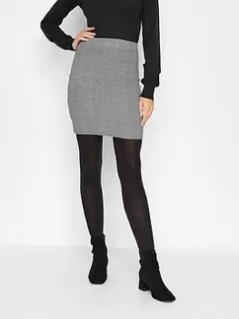 Long Tall Sally Black Dogtooth Mini Skirt, Black, Size 22, Women