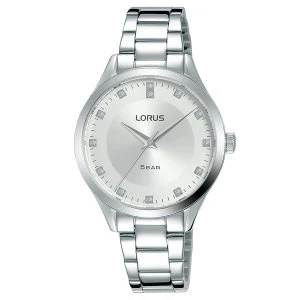 Lorus RG201RX9 Ladies White Sunray Dial Stainless Steel Bracelet Watch