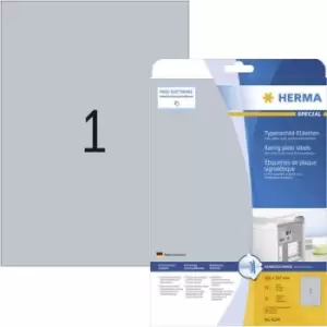 Herma 4224 Labels 210 x 297mm Polyester film Silver 25 pc(s) Permanent Nameplates Laser, Copier