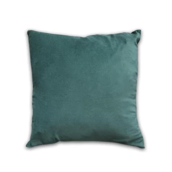 Linens and Lace and Lace Cotton Velvet Cushion - Green