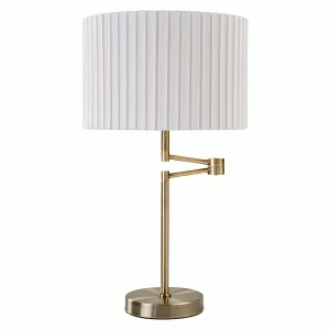 Village At Home The Lighting and Interiors Group Fenella Table Lamp - Antique Brass