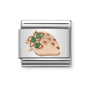 Nomination Classic Rose Gold CZ Strawberry Charm