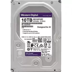 Western Digital 10TB WD Purple Surveillance Hard Disk Drive WD102PURZ