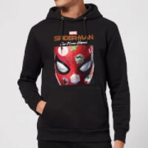 Spider-Man Far From Home Stickers Mask Hoodie - Black - XXL