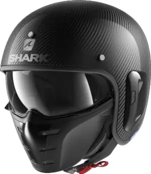 Shark S-Drak 2 Carbon Skin Jet Helmet, black, Size L, black, Size L