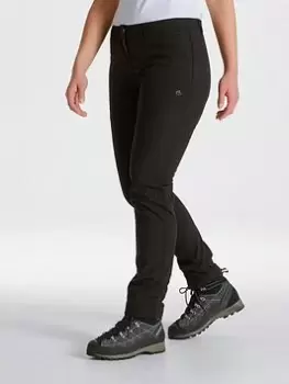 Craghoppers Craghoppers Kiwi Pro Softshell Trouser Short Length - Black, Size 10, Women
