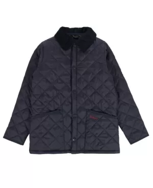 Barbour Boys' Liddesdale Quilted Jacket - Navy - XL (12-13 Years)
