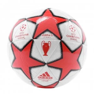 adidas Football Uniforia Club Ball - Wht/Blk/Red