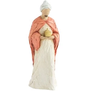 More than Words Nativity Figurines Wise Man Red (Frankincense)