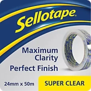 Sellotape Tape PP (Polypropylene) 24mm x 50 m Transparent