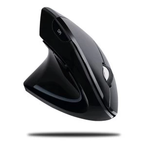 Adesso - IMouse Wireless Left-handed Vertical Ergonomic 1600dpi Optical Mouse - Black