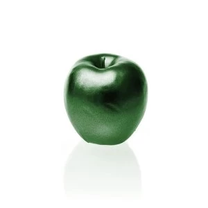 Green Metallic Apple Candle