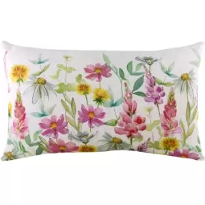 Evans Lichfield Ava Wild Flowers Cushion Cover (One Size) (Multicoloured)
