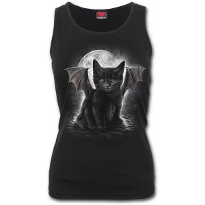 Bat Cat Womens XX-Large Razor Back Top - Black