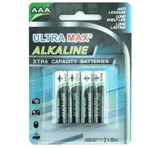 Value Alkaline Batteries AAA Pack 4