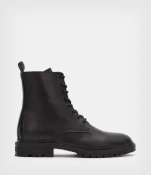 AllSaints Mens Classic Tobias Round Toe Boots, Black, Size: UK 8/US 9/EU 42