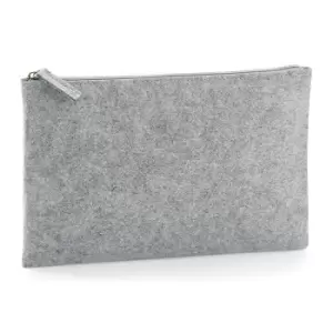 BagBase Felt Accessory Pouch (One Size) (Grey Melange)