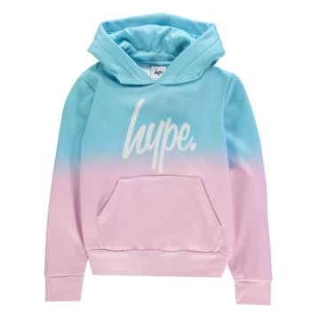Hype Fade Kids Pullover Hoodie - Pink/Blue