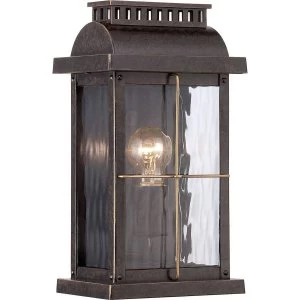 1 Light Small Wall Lantern - Imperial Bronze Finish, E27