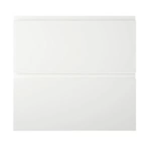 Cooke Lewis Appleby High Gloss White Tower drawer front W600mm Set of 2