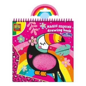 SES Creative Childrens Magic Sequins Colouring Book Colouring Book