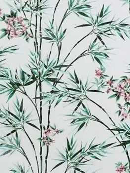 Arthouse Bamboo & Blossom White Wallpaper