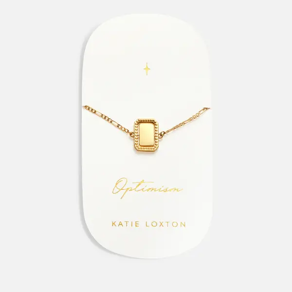 Katie Loxton Womens Optimism Spinning Amulet Bracelet - Gold