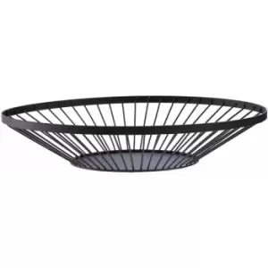 Flat Fruit Basket with Matte Black Frame - Premier Housewares