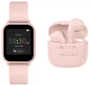 Tikkers Teen Series 10 Pink Smartwatch and Earbud Set