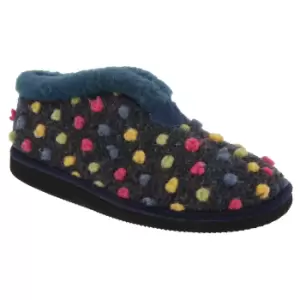 Sleepers Womens/Ladies Tilly Lightweight Thermal Lined Bootee Slippers (8 UK) (Blue/Multi)