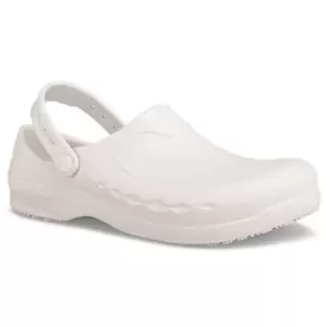 Shoes For Crews Mens Zinc Clogs (4 UK) (White)