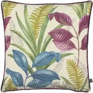 Sumba Floral Cushion Amethyst, Amethyst / 50 x 50cm / Polyester Filled