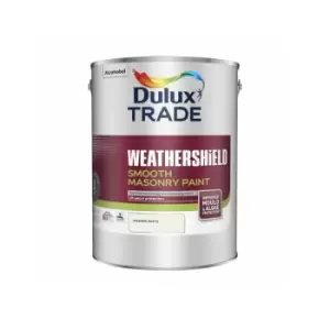 Dulux Trade Weathershield Smooth Masonry Paint - Jasmine White - 5L - Jasmine White
