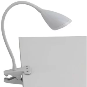 Fan Europe HEGEL Clamp Reading Table Lamp White 260lm 4000K 9.5x33cm