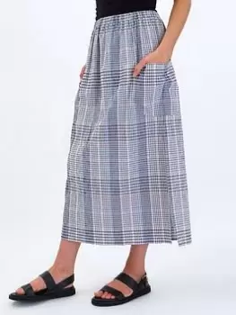Aligne Fanna Elastic Waist Midi Skirt In Organic Cotton