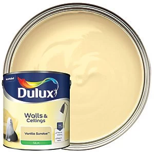 Dulux Walls & Ceilings Vanilla Sundae Silk Emulsion Paint 2.5L