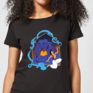 Disney Aladdin Cave Of Wonders Womens T-Shirt - Black - XXL