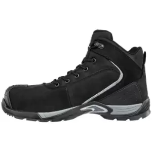 Albatros Mens Runner XTS Leather Mid Cut Safety Boots (11 UK) (Black) - Black