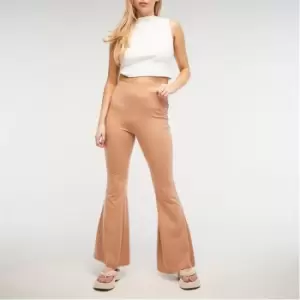 Missguided Basic Flared Trousers - Brown