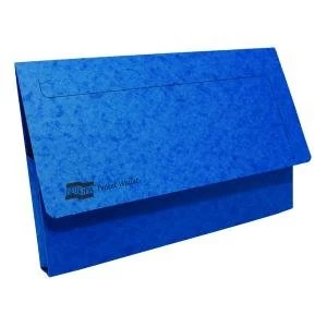 Exacompta Europa Pocket Wallet Foolscap Blue Pack of 10 5255Z