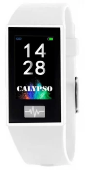 Calypso Unisex Smartime White Silicone Strap + Free Watch