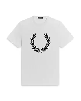 Fred Perry Cotton Flocked Laurel Wreath Graphic Tee